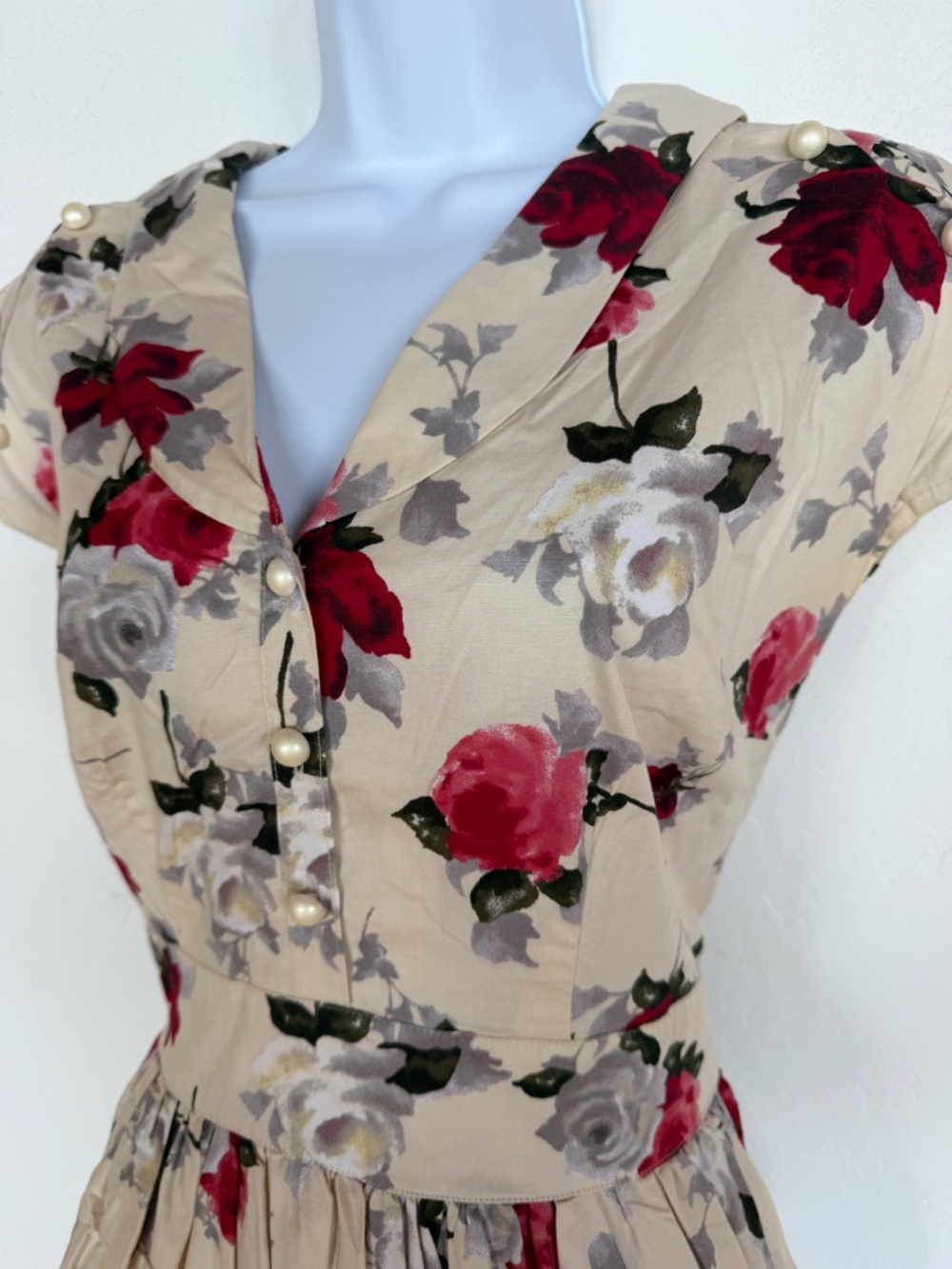 Hell Bunny Retro Vintage Dress Summer Garden Party - Picture 3 of 7